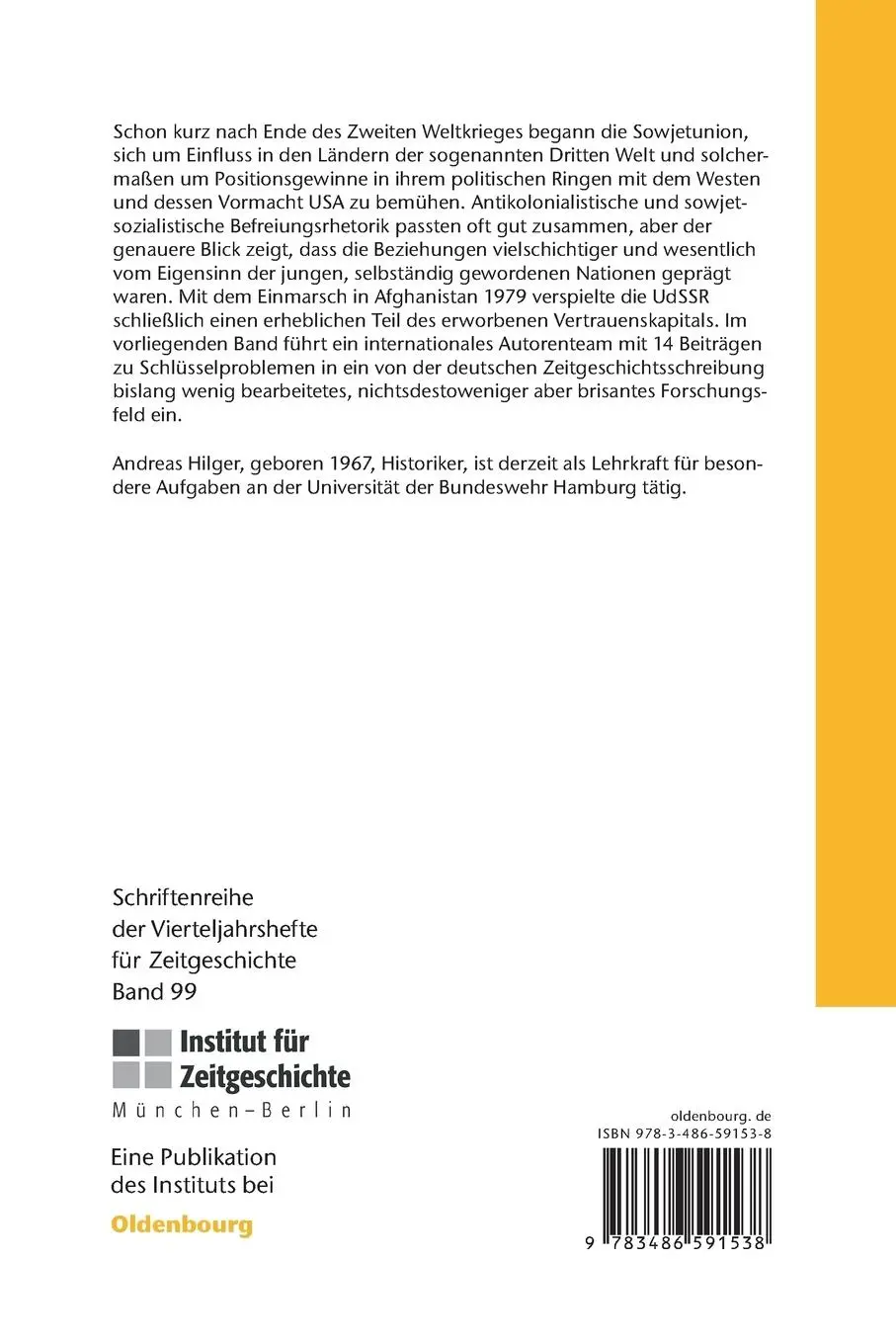 Rückseite: 9783486591538 | Die Sowjetunion und die Dritte Welt | Andreas Hilger | Taschenbuch