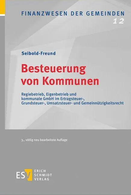 Cover: 9783503241538 | Besteuerung von Kommunen | Sabine Seibold-Freund | Buch | 276 S.