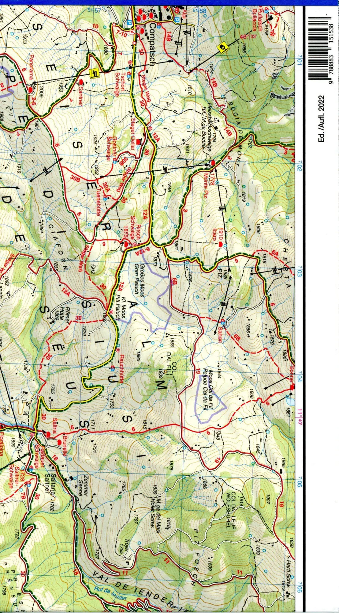 Bild: 9788883151538 | 06 Val di Fassa e Dolomiti Fassane | 1:25000 | (Land-)Karte | 2022