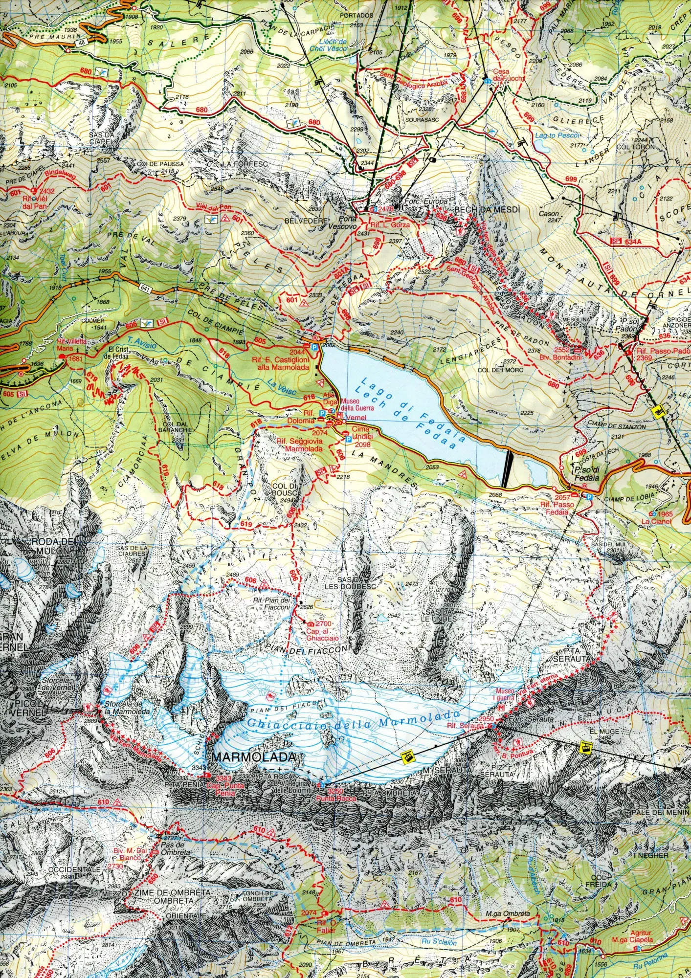 Bild: 9788883151538 | 06 Val di Fassa e Dolomiti Fassane | 1:25000 | (Land-)Karte | 2022