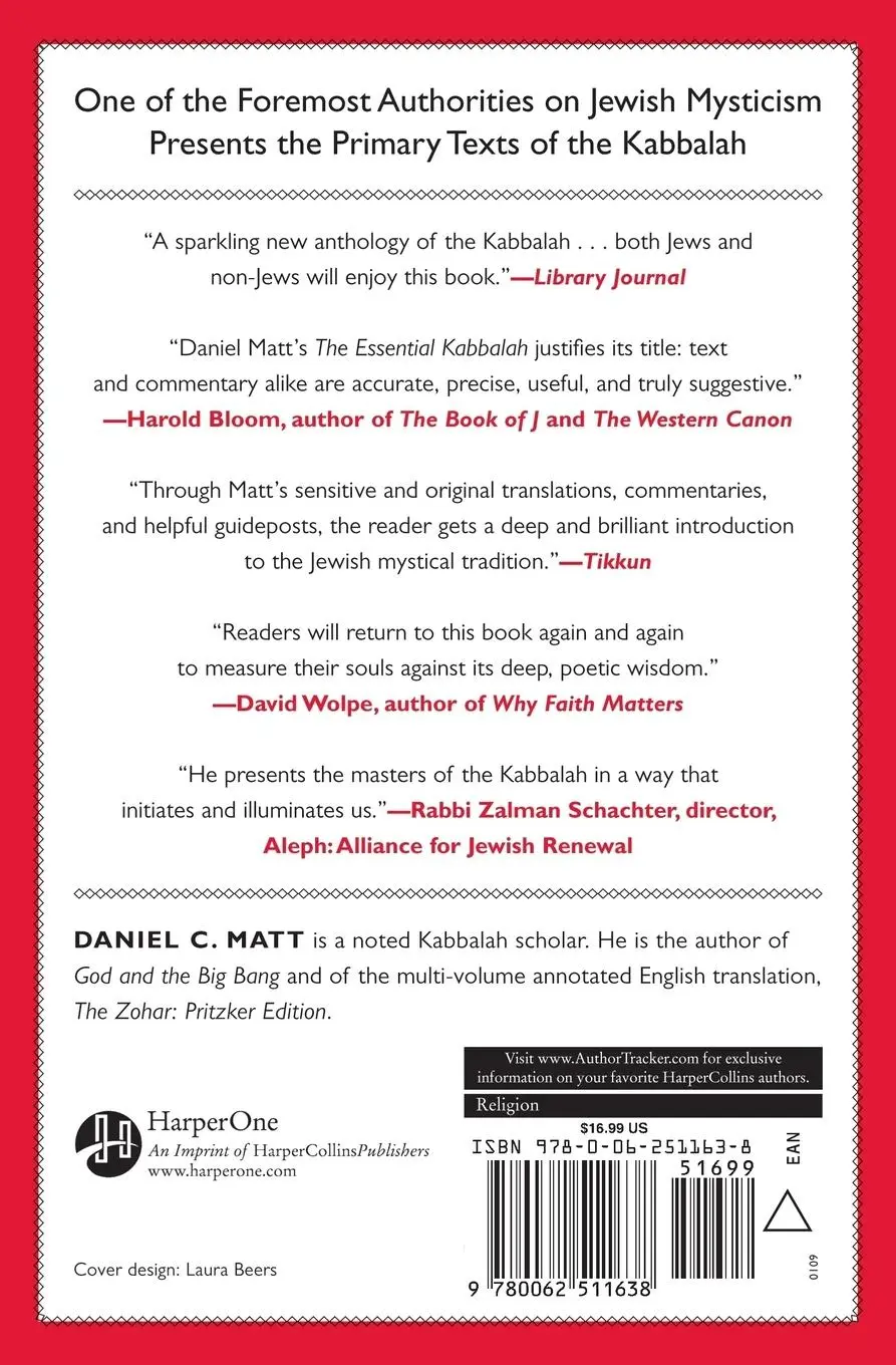 Rückseite: 9780062511638 | The Essential Kabbalah | The Heart of Jewish Mysticism (Revised)