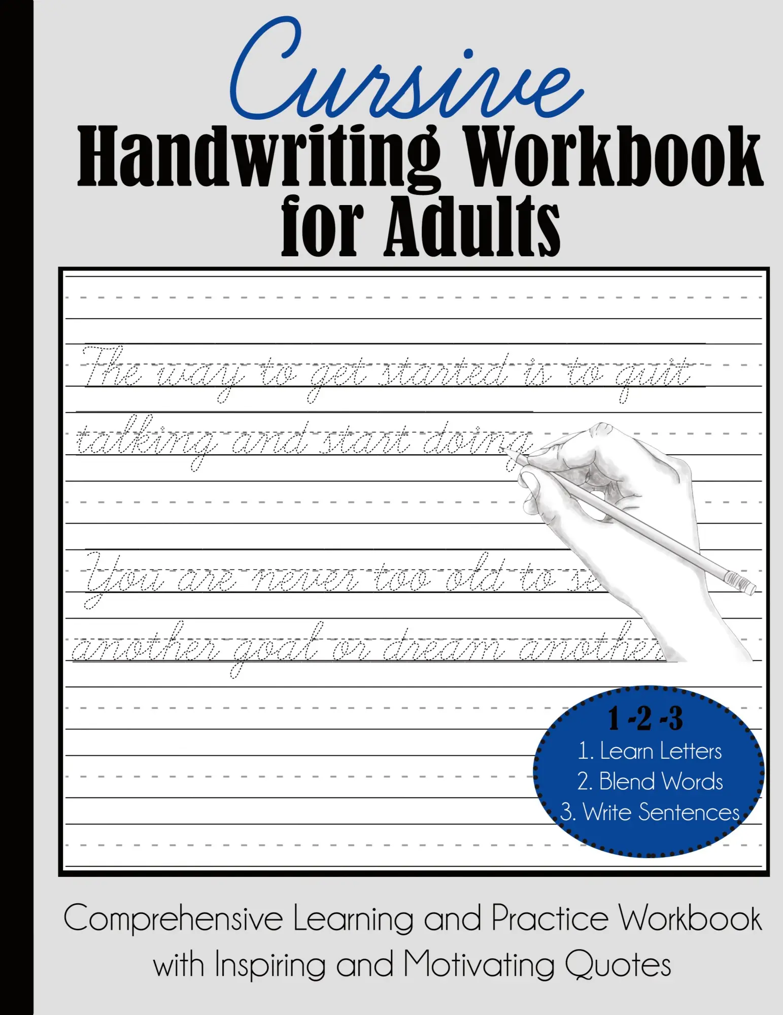 Cover: 9781949651638 | Cursive Handwriting Workbook for Adults | Dylanna Press | Taschenbuch