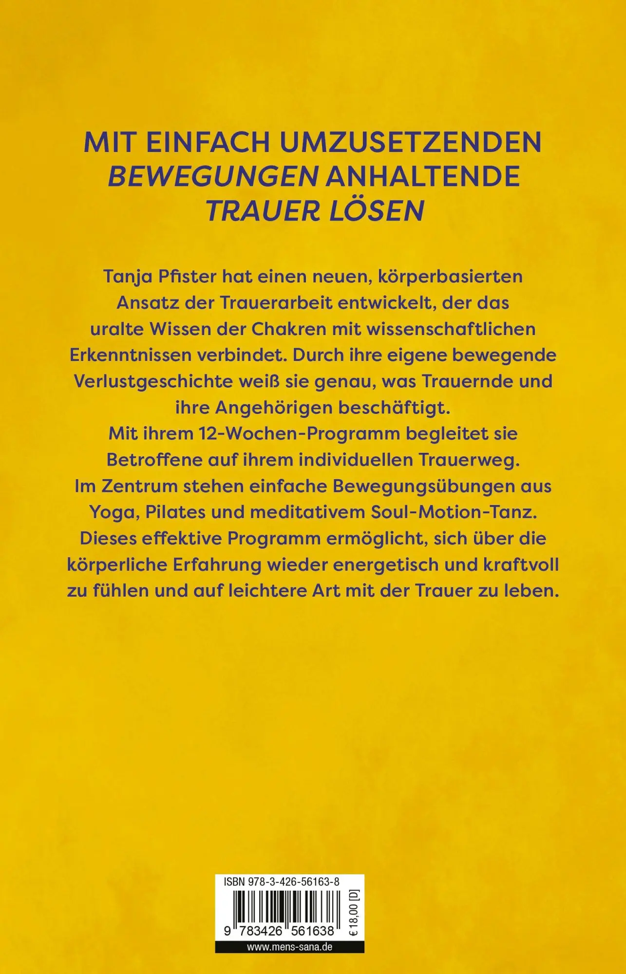 Rückseite: 9783426561638 | Wenn die Trauer nicht endet | Tanja Pfister | Taschenbuch | 320 S.
