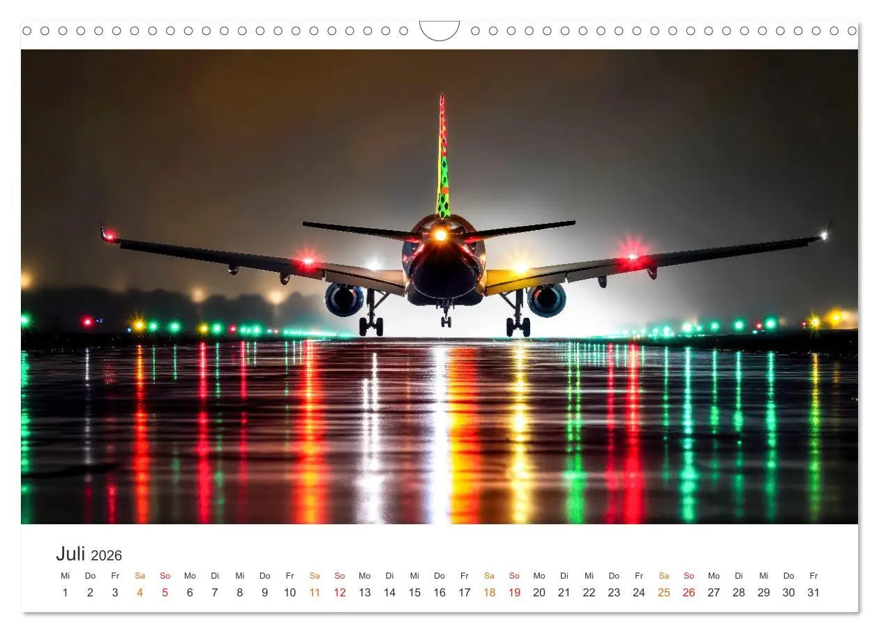 Bild: 9783457251638 | Flugzeuge - Stahlriesen am Himmel (Wandkalender 2026 DIN A3 quer),...