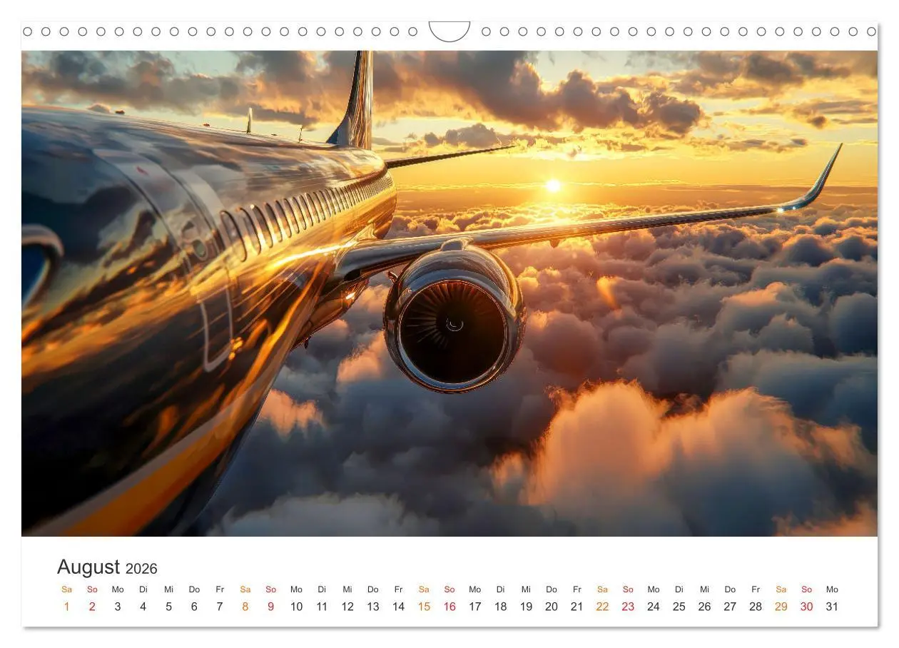 Bild: 9783457251638 | Flugzeuge - Stahlriesen am Himmel (Wandkalender 2026 DIN A3 quer),...