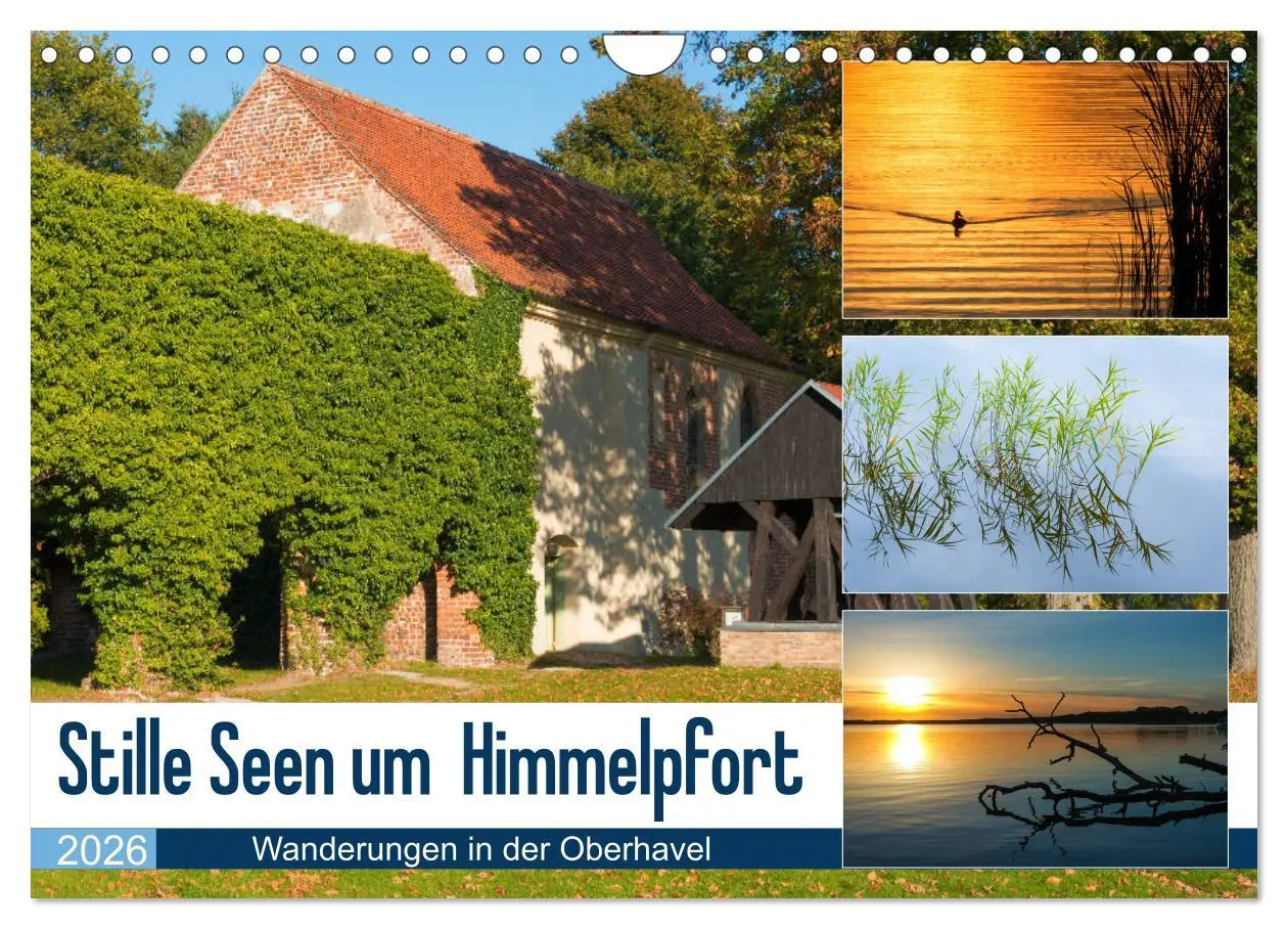 Cover: 9783457701638 | Stille Seen um Himmelpfort (Wandkalender 2026 DIN A4 quer),...