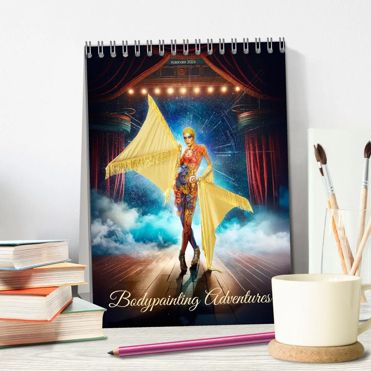 Bild: 9783516271638 | Bodypainting Adventures (Tischkalender 2026 DIN A5 hoch), CALVENDO...