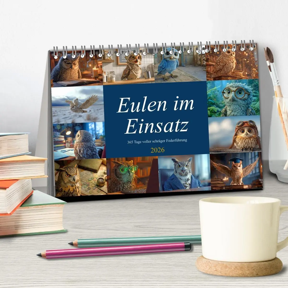 Bild: 9783516651638 | Eulen im Einsatz - 365 Tage voller schräger Federführung...