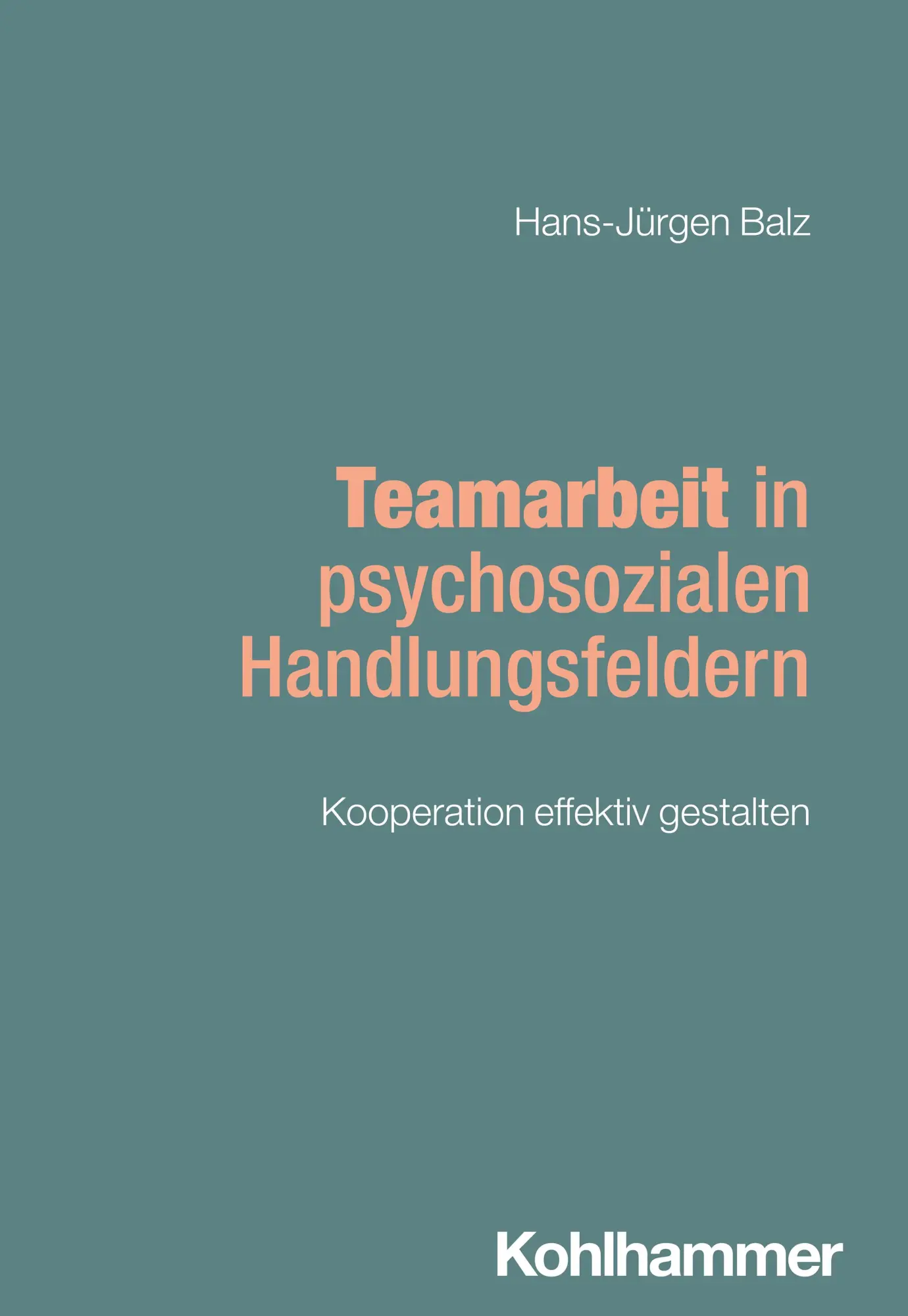 Cover: 9783170421738 | Teamarbeit in psychosozialen Handlungsfeldern | Hans-Jürgen Balz