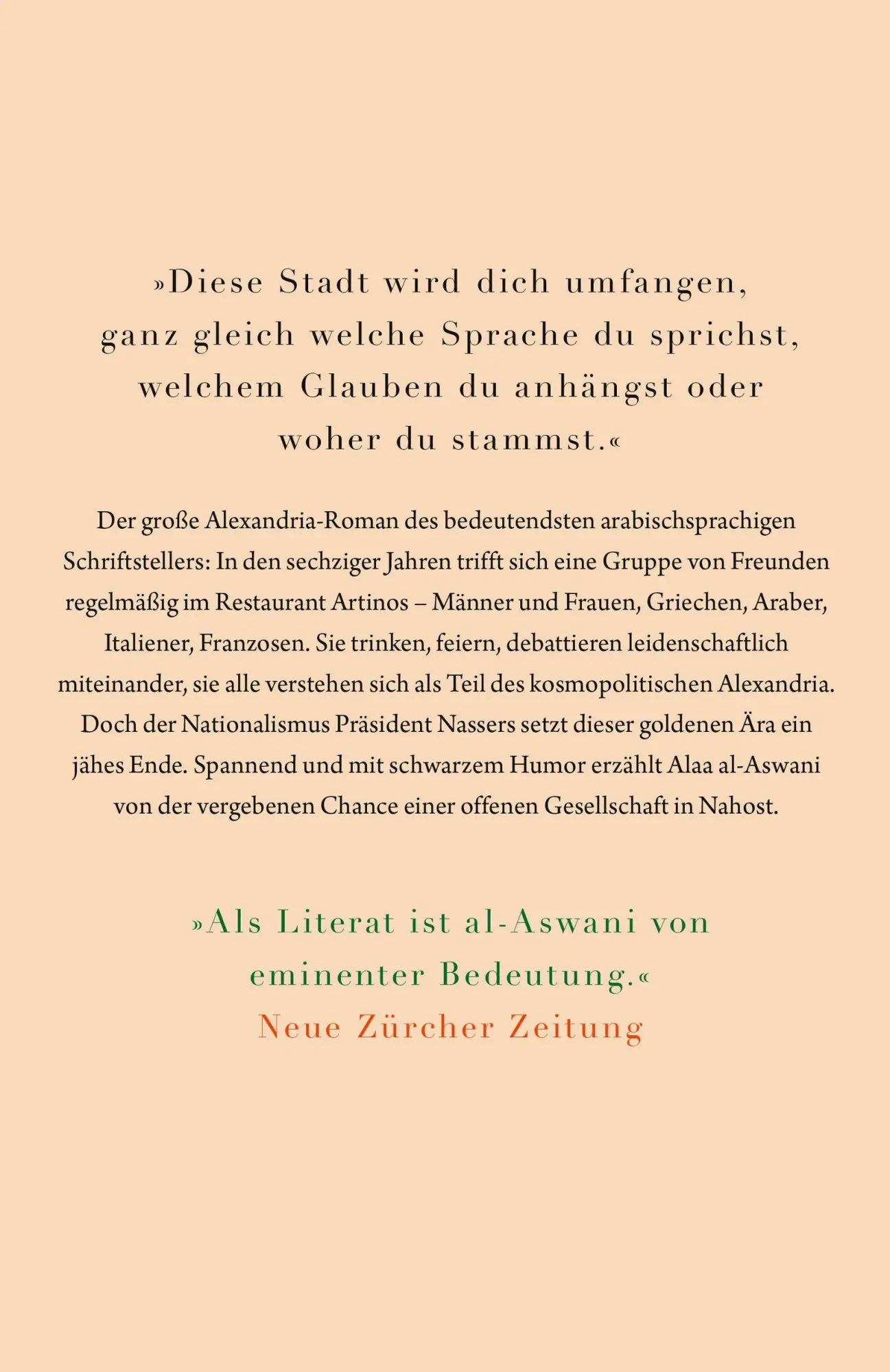 Bild: 9783446281738 | Die Bäume streifen durch Alexandria | Roman | Alaa Al-Aswani | Buch