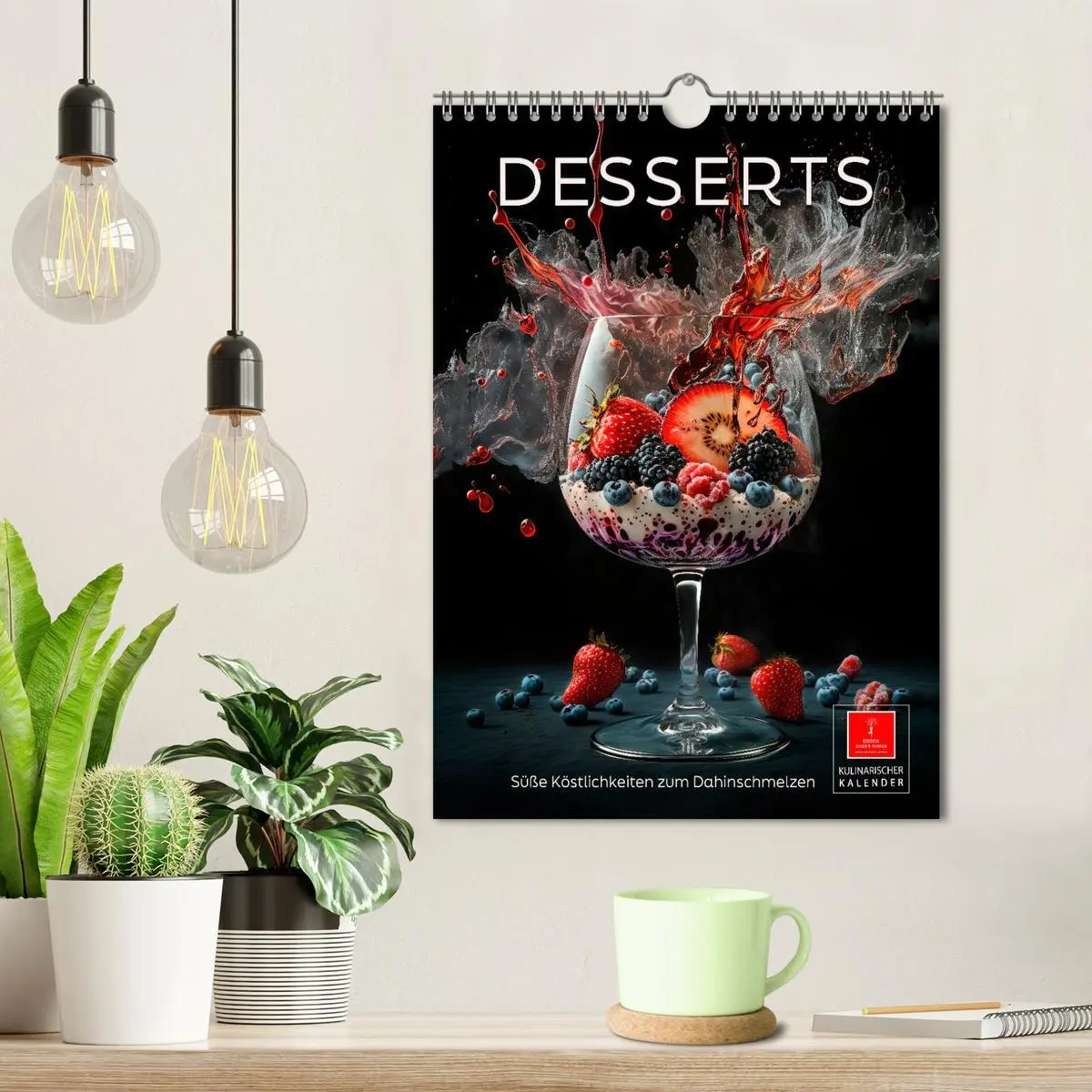 Bild: 9783516331738 | Desserts - Süße Köstlichkeiten zum Dahinschmelzen (Wandkalender...