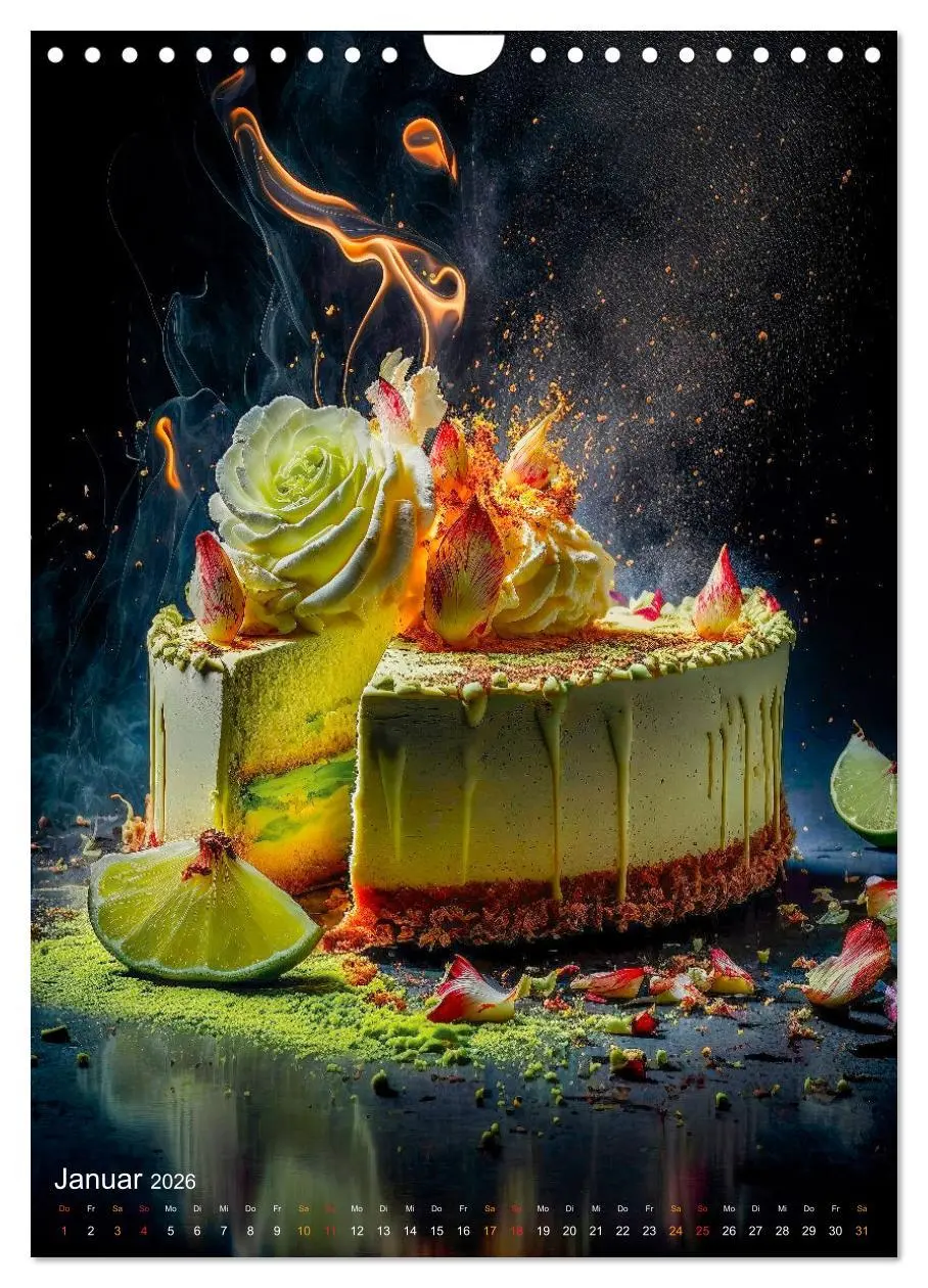 Bild: 9783516331738 | Desserts - Süße Köstlichkeiten zum Dahinschmelzen (Wandkalender...