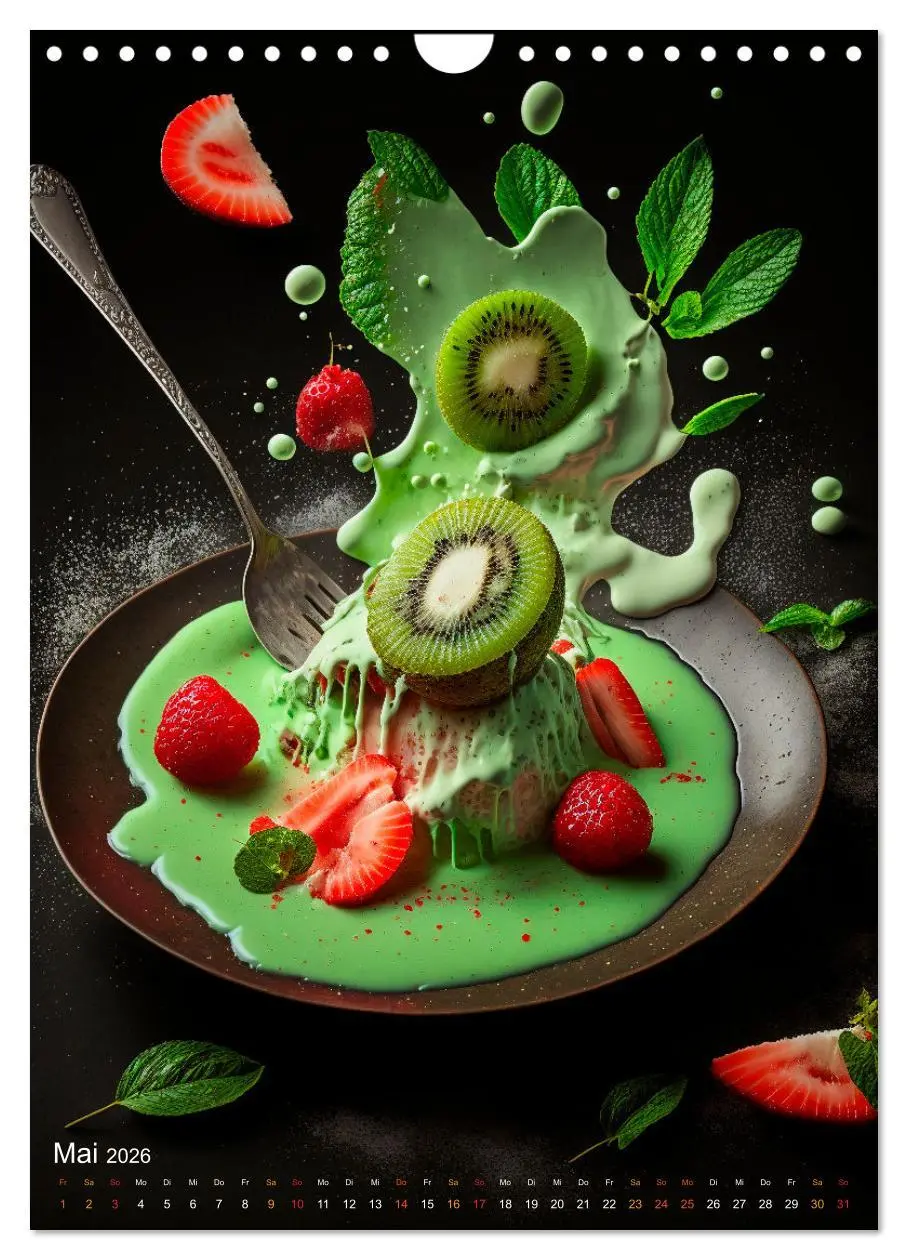 Bild: 9783516331738 | Desserts - Süße Köstlichkeiten zum Dahinschmelzen (Wandkalender...