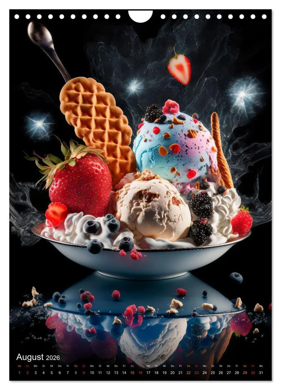 Bild: 9783516331738 | Desserts - Süße Köstlichkeiten zum Dahinschmelzen (Wandkalender...