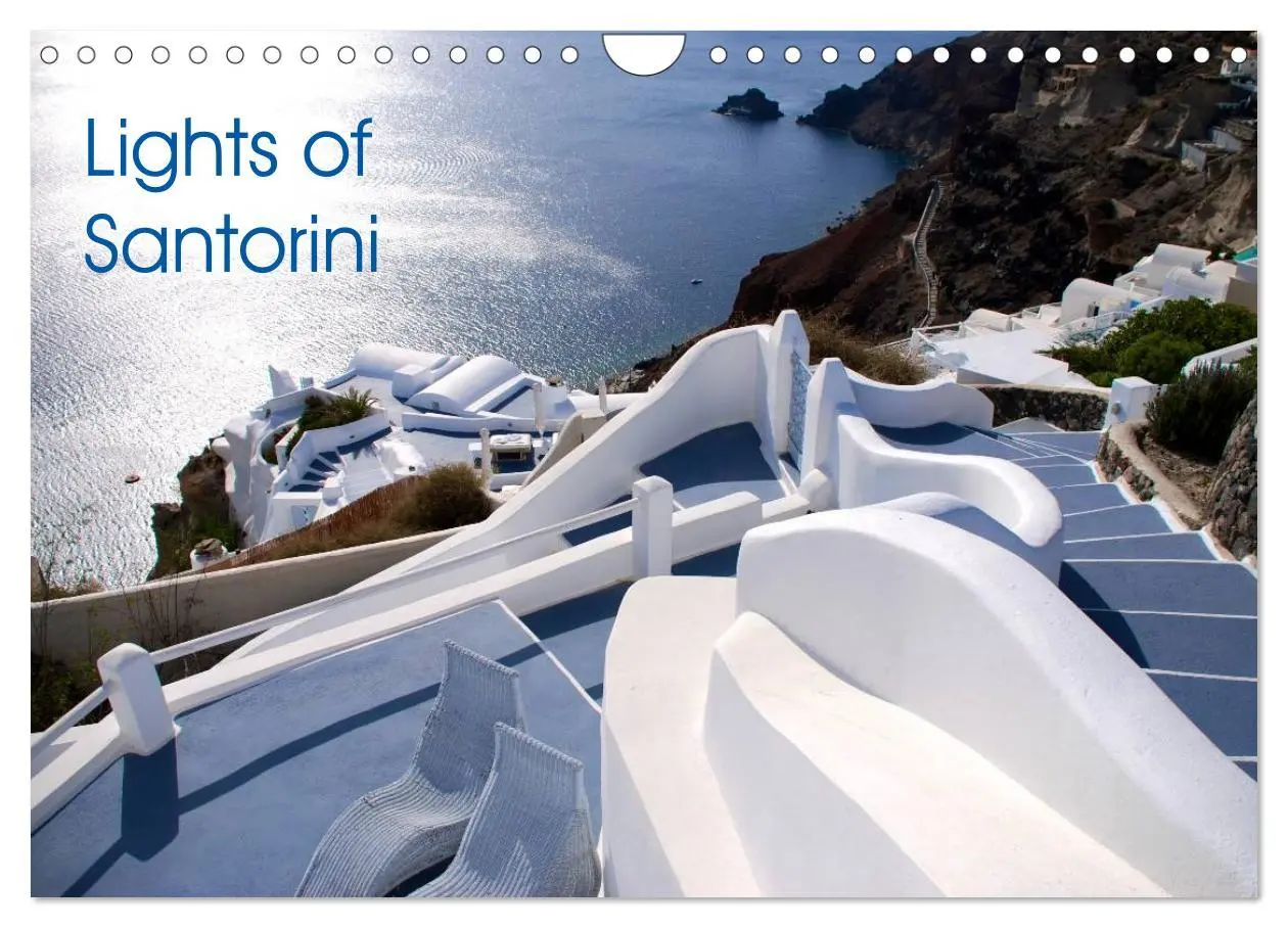 Cover: 9783516571738 | Lights of Santorini (Wall Calendar 2026 DIN A4 landscape), CALVENDO...