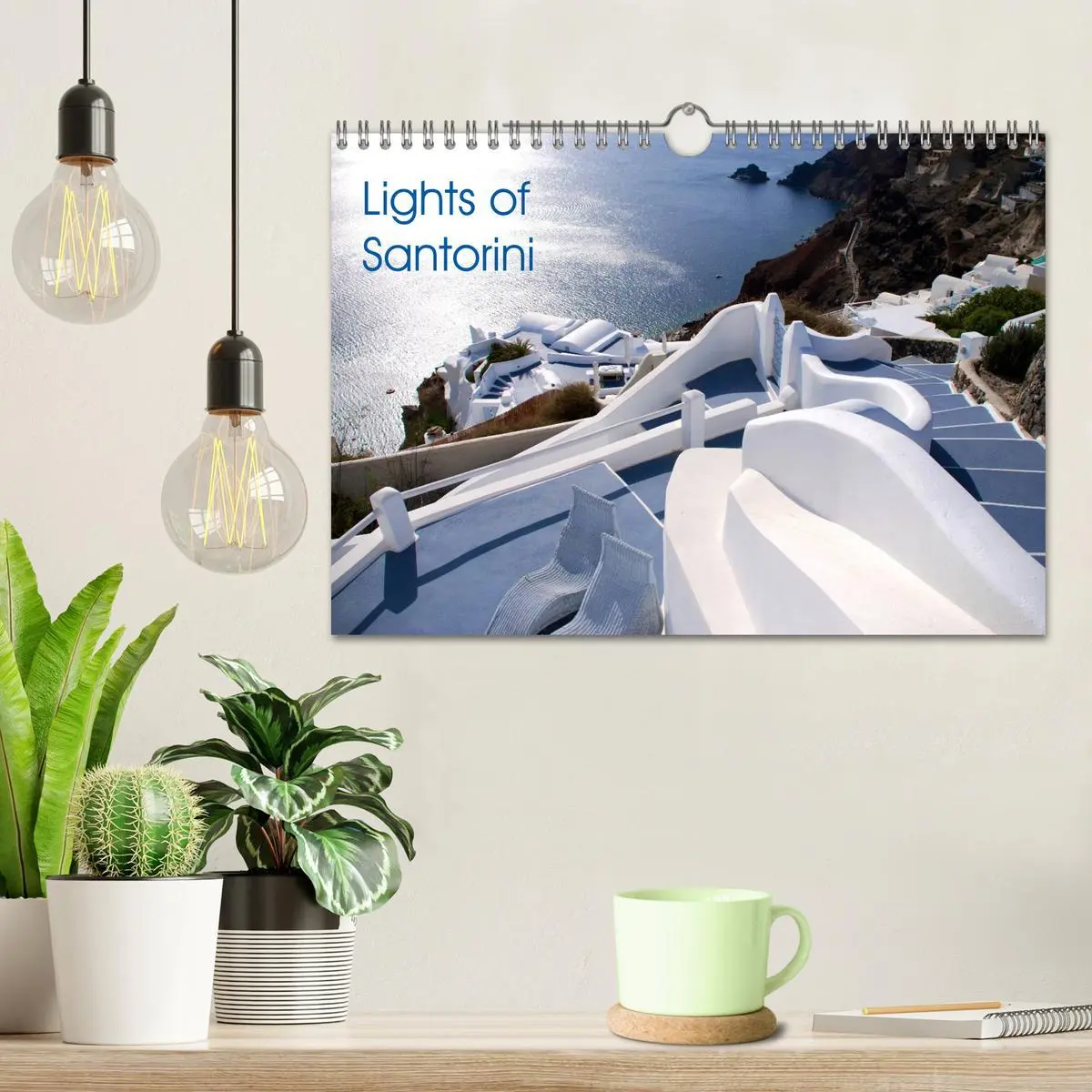 Bild: 9783516571738 | Lights of Santorini (Wall Calendar 2026 DIN A4 landscape), CALVENDO...