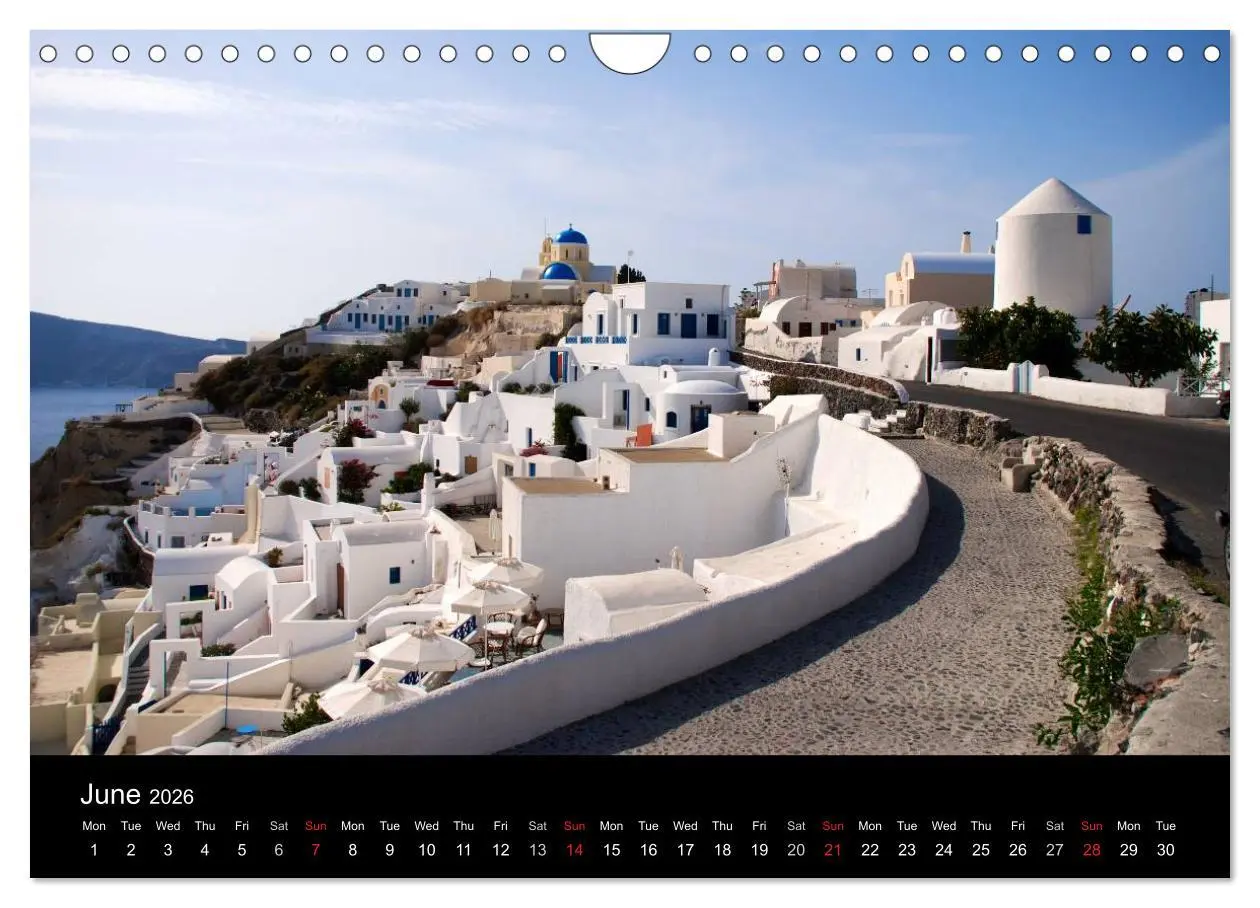 Bild: 9783516571738 | Lights of Santorini (Wall Calendar 2026 DIN A4 landscape), CALVENDO...