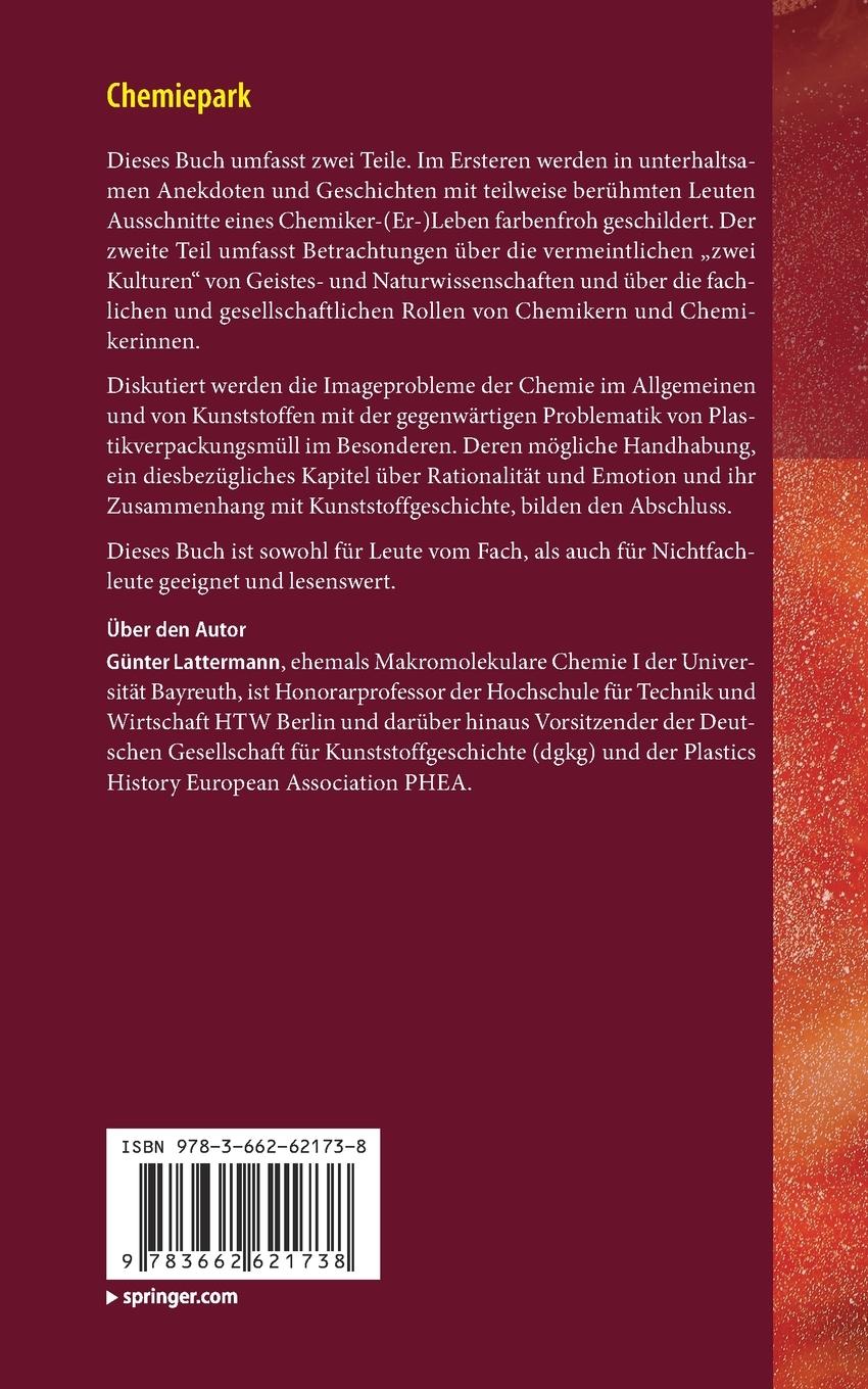 Rückseite: 9783662621738 | Chemiepark | Günter Lattermann | Taschenbuch | Paperback | XV | 2021