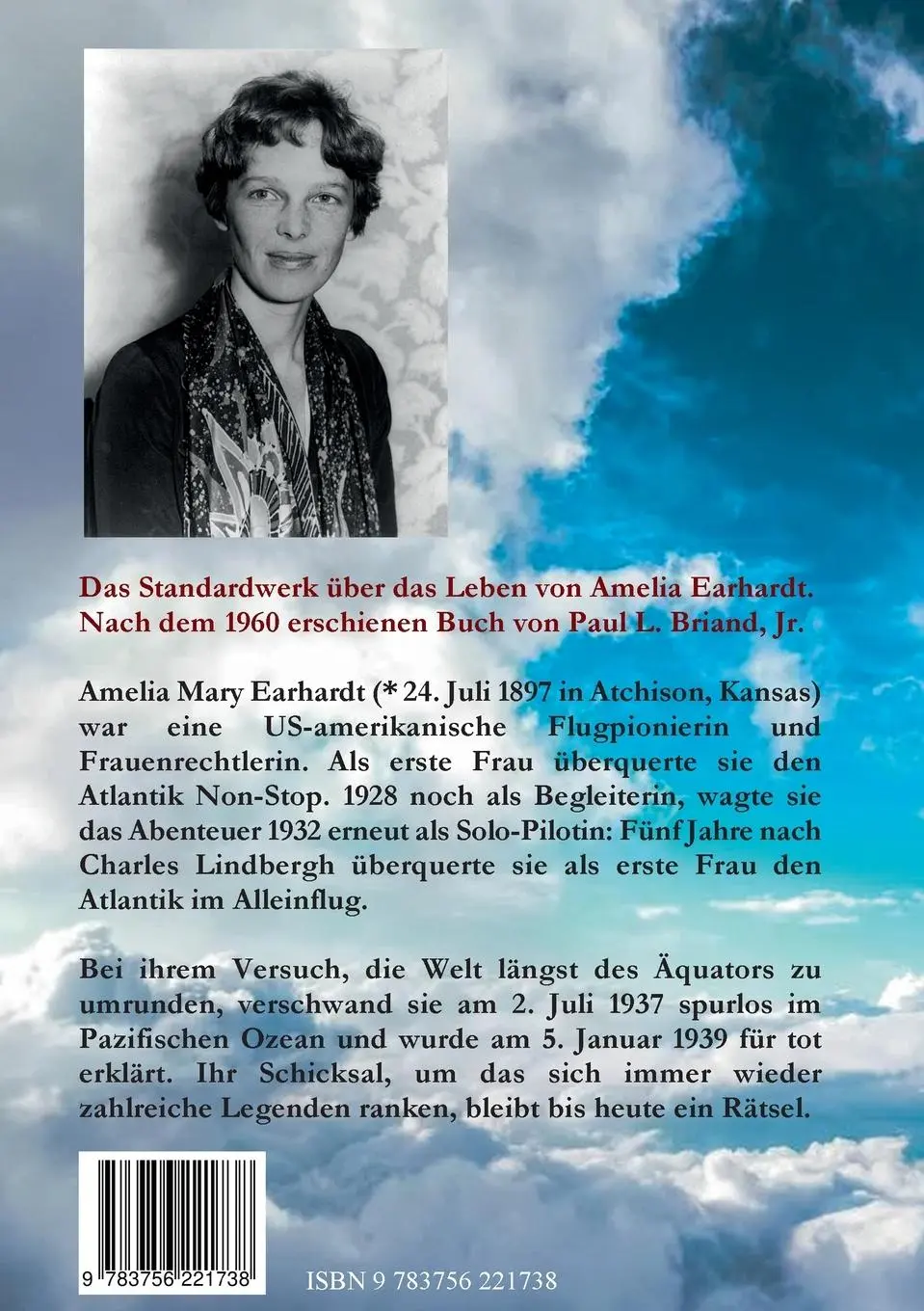 Rückseite: 9783756221738 | TOCHTER DES HIMMELS - Die Geschichte der Amelia Earhardt | Jr. Briand