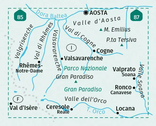 Bild: 9783991541738 | KOMPASS Wanderkarte 86 Parco Nazionale Gran Paradiso, Valle...