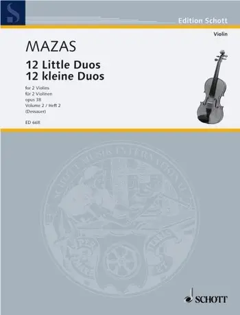 Cover: 9790001031738 | Kleine Duos(12) 2 Opus 38 | Jacques Féréol Mazas | Buch | Schott Music