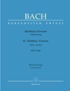 Cover: 9790006531738 | St. Matthew Passion - Early Version BWV 244B | Text Deutsch-Englisch