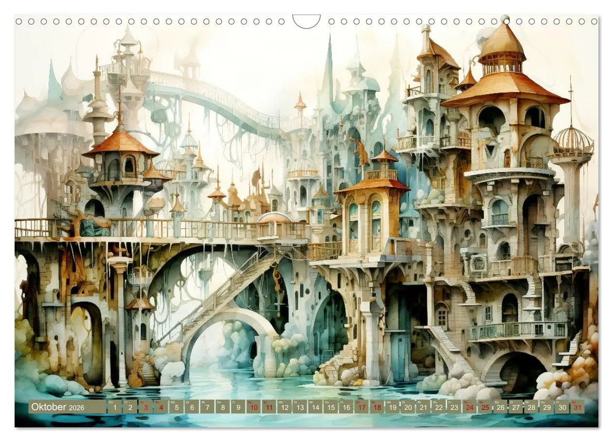 Bild: 9783457471838 | Kuriose Häuser (Wandkalender 2026 DIN A3 quer), CALVENDO...