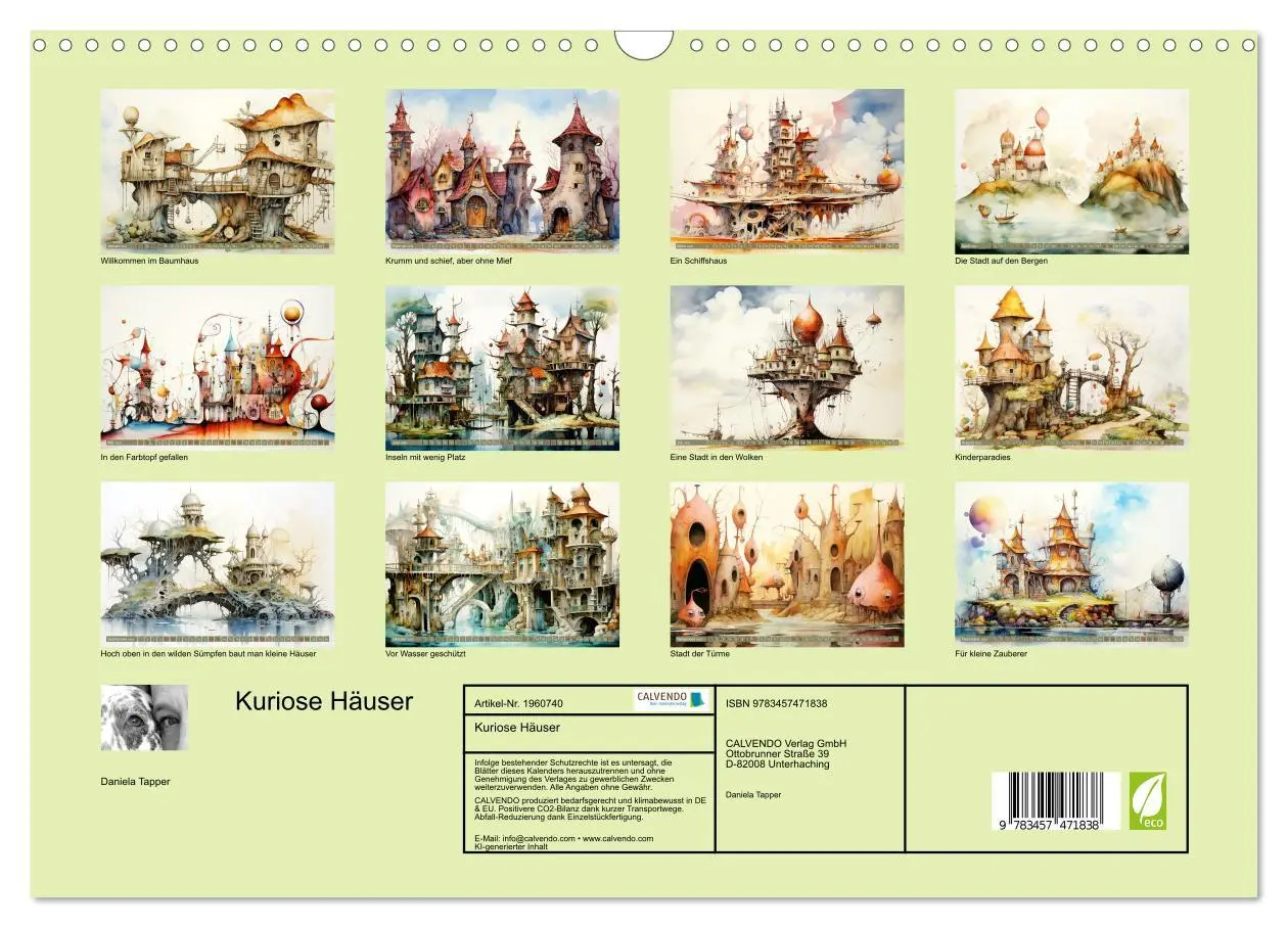 Bild: 9783457471838 | Kuriose Häuser (Wandkalender 2026 DIN A3 quer), CALVENDO...