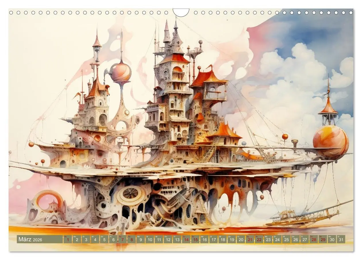 Bild: 9783457471838 | Kuriose Häuser (Wandkalender 2026 DIN A3 quer), CALVENDO...