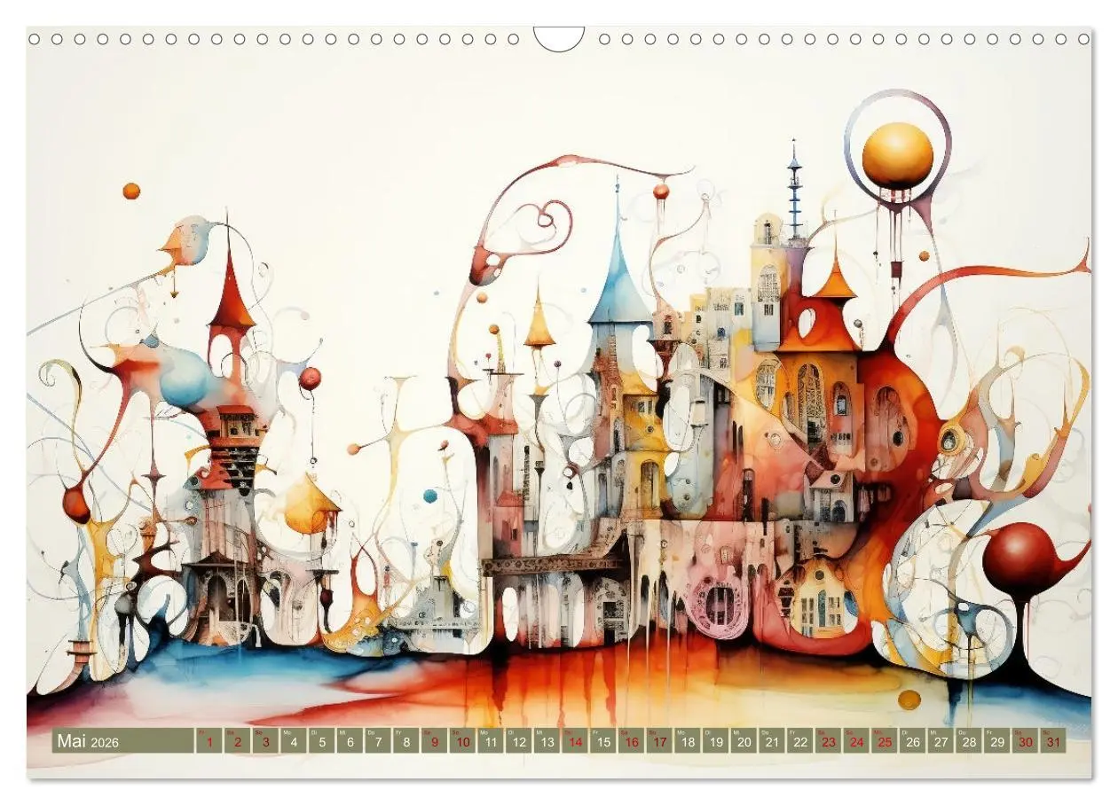 Bild: 9783457471838 | Kuriose Häuser (Wandkalender 2026 DIN A3 quer), CALVENDO...