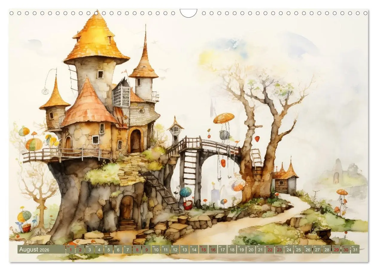Bild: 9783457471838 | Kuriose Häuser (Wandkalender 2026 DIN A3 quer), CALVENDO...