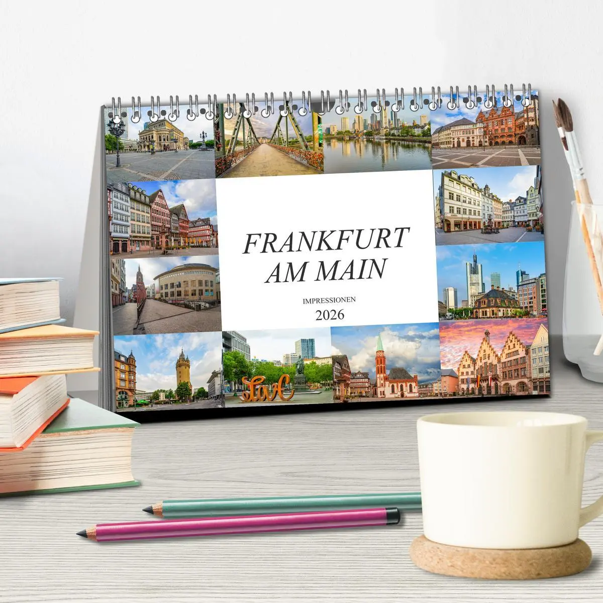 Bild: 9783457781838 | Frankfurt am Main Impressionen (Tischkalender 2026 DIN A5 quer),...