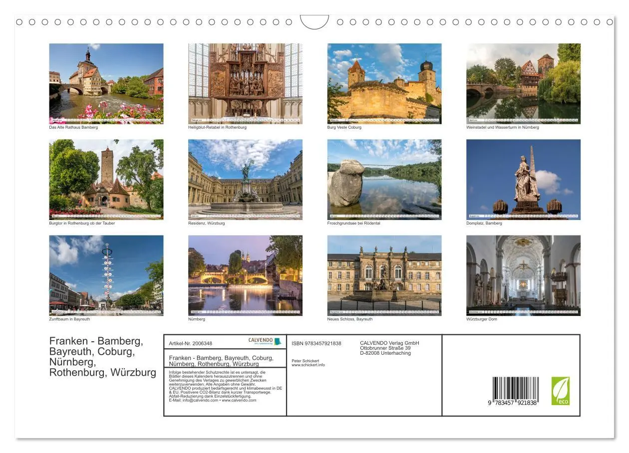 Bild: 9783457921838 | Franken - Bamberg, Bayreuth, Coburg, Nürnberg, Rothenburg, Würzburg...