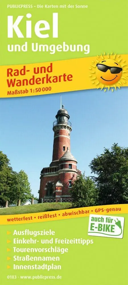 Cover: 9783747301838 | Kiel und Umgebung | (Land-)Karte | Rad- und Wanderkarte | Deutsch