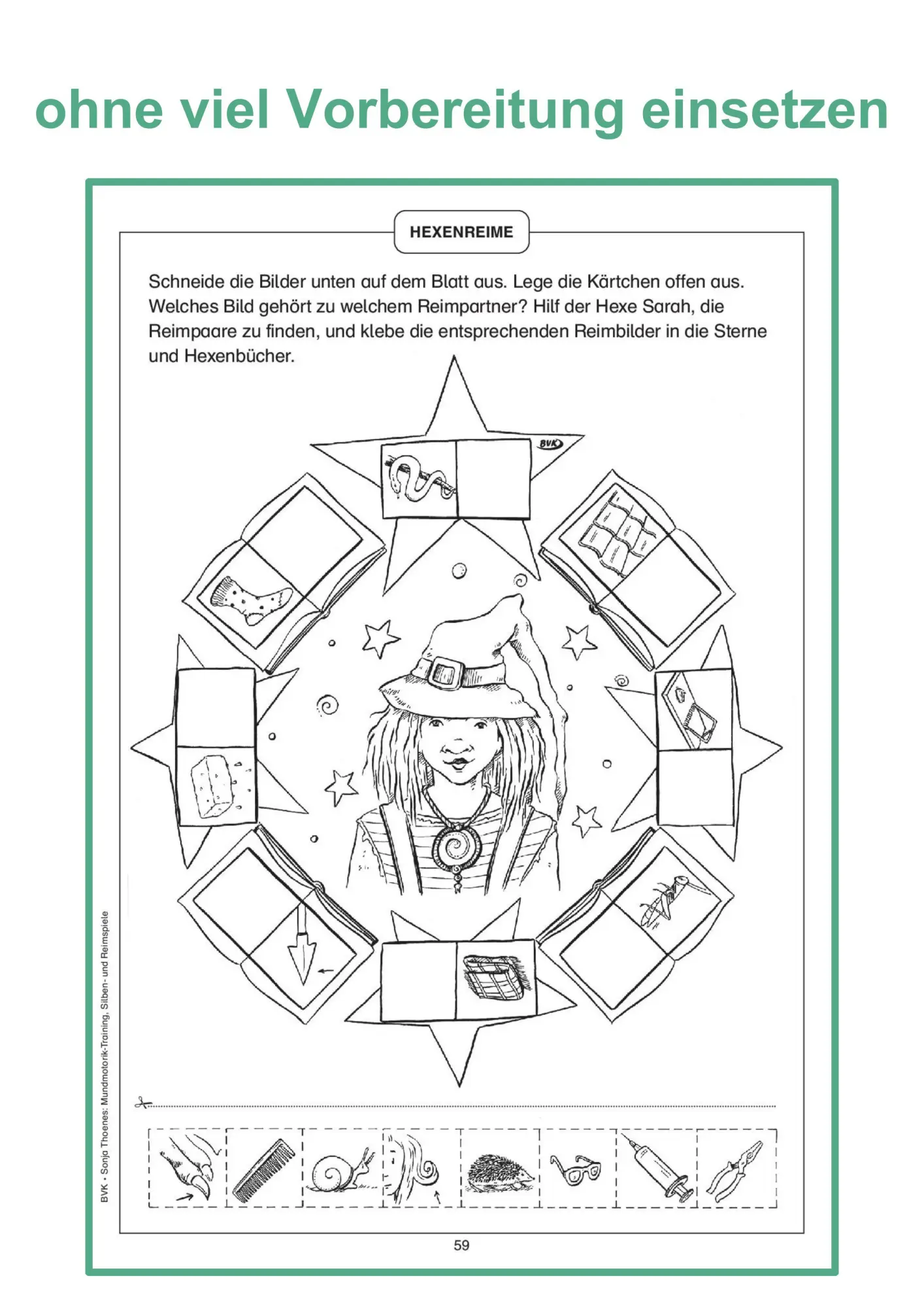 Bild: 9783867401838 | Mundmotorik-Training, Silben- und Reimspiele | Sonja Thoenes | 64 S.