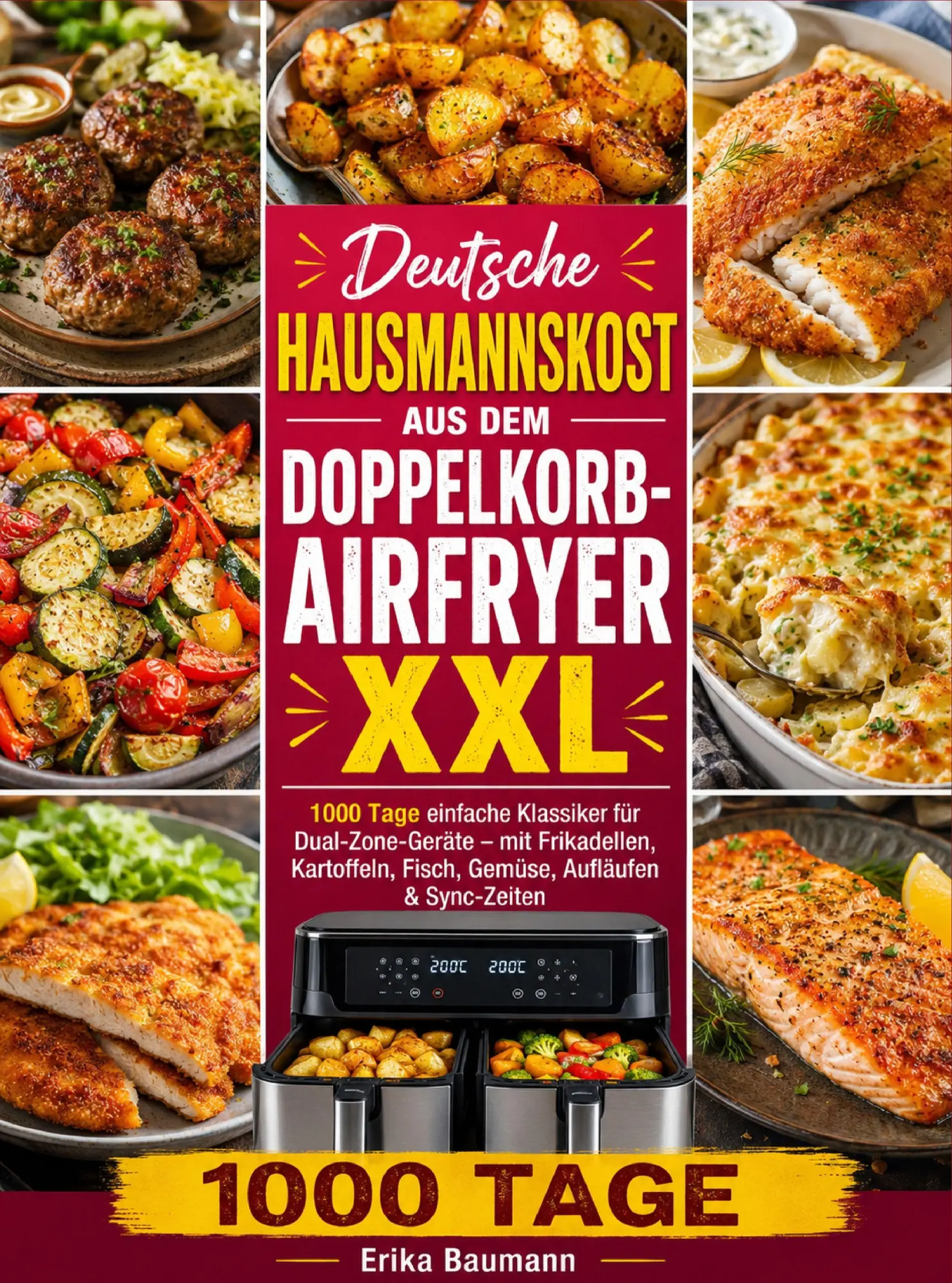 Cover: 9789403931838 | Deutsche Hausmannskost aus dem Doppelkorb-Airfryer XXL | Erika Baumann