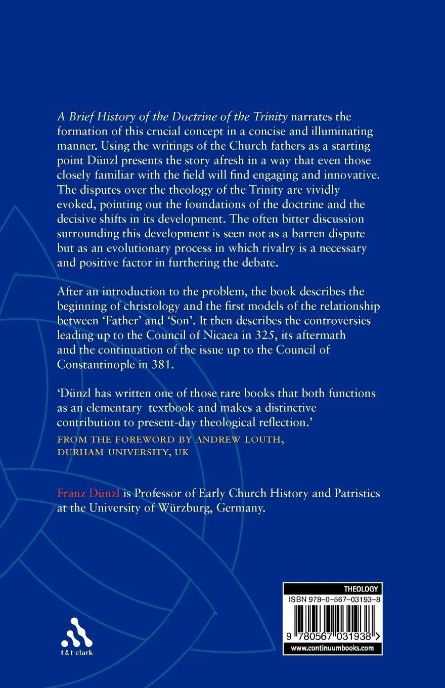 Rückseite: 9780567031938 | A Brief History of the Doctrine of the Trinity in the Early Church