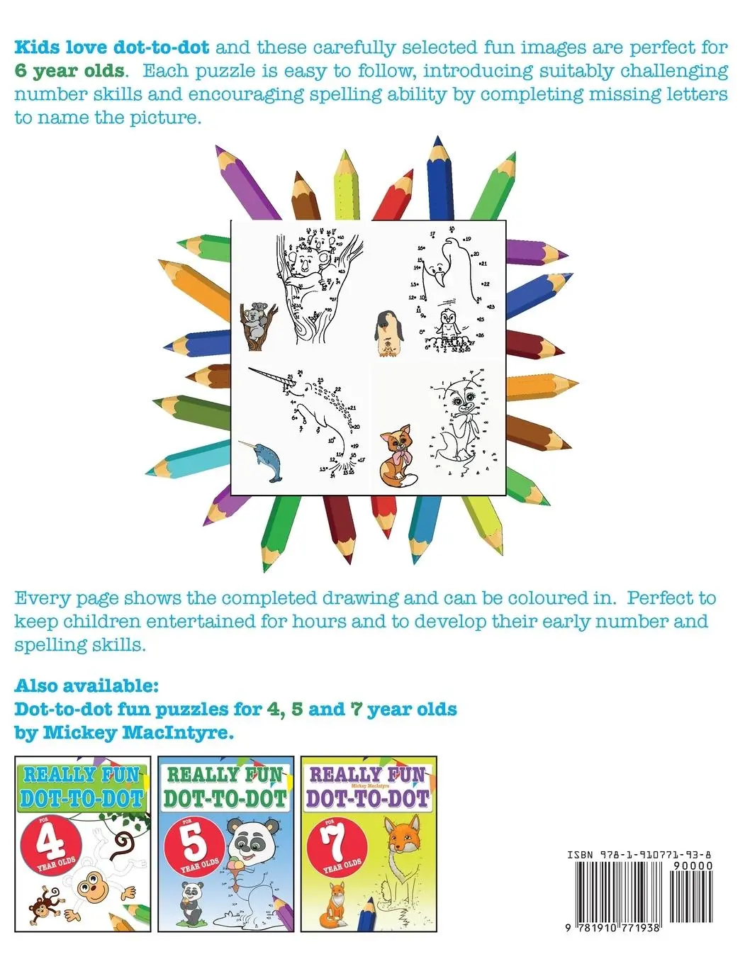 Rückseite: 9781910771938 | Really Fun Dot To Dot For 6 Year Olds | Mickey Macintyre | Taschenbuch