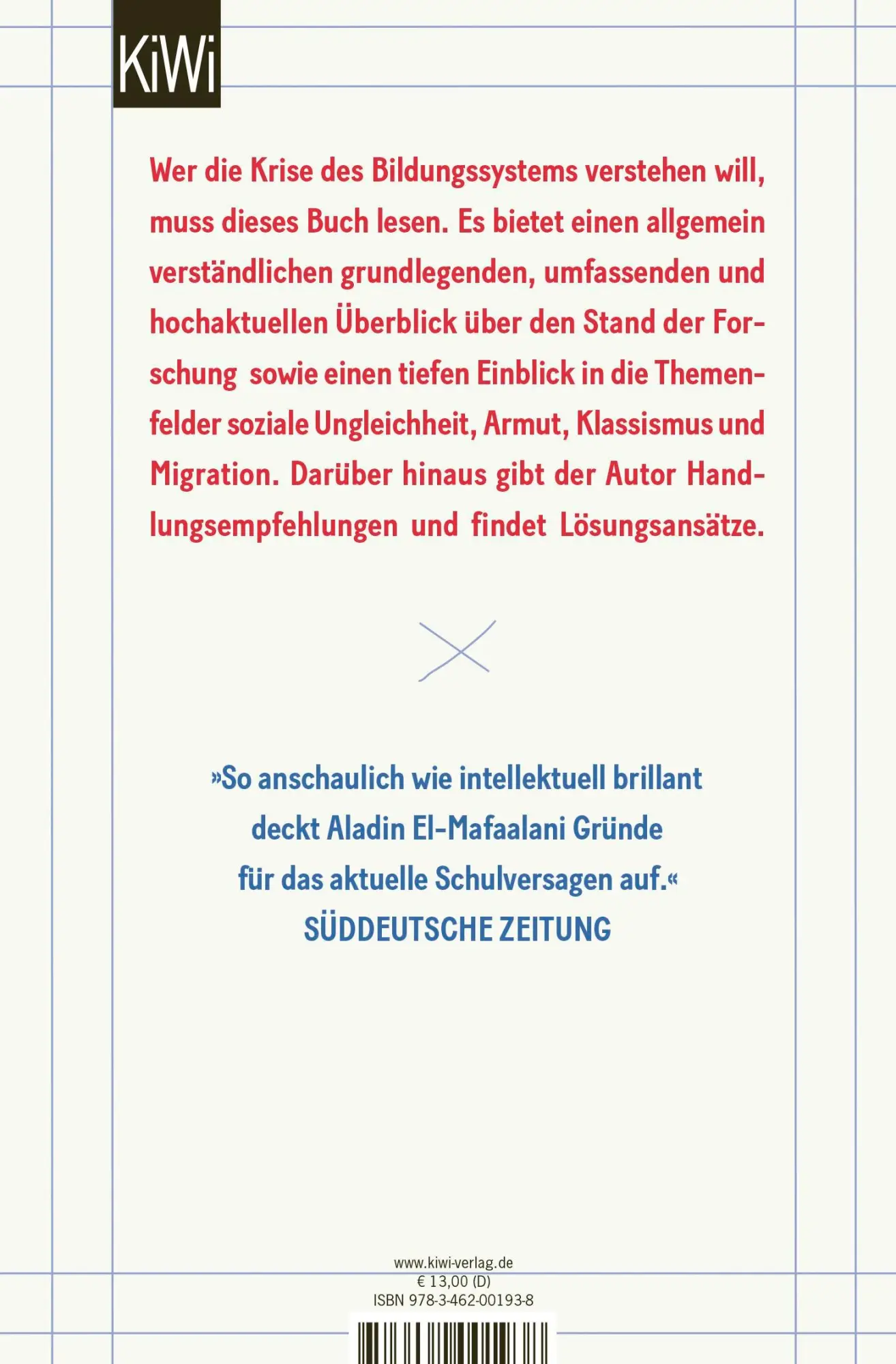 Rückseite: 9783462001938 | Mythos Bildung | Aladin El-Mafaalani | Taschenbuch | 336 S. | Deutsch