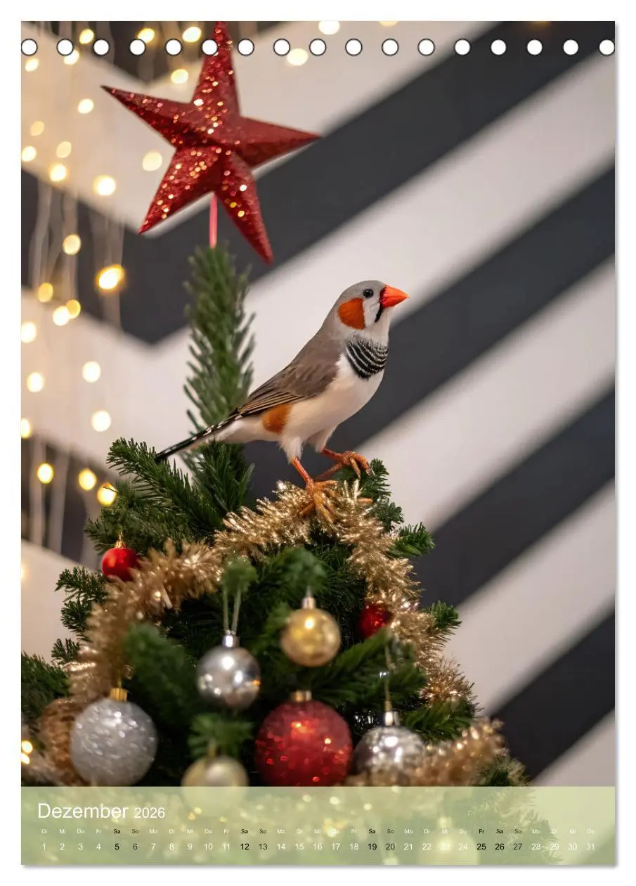 Bild: 9783516241938 | Zebrafinken - Ein Jahr voller gefiederter Momente (Tischkalender...