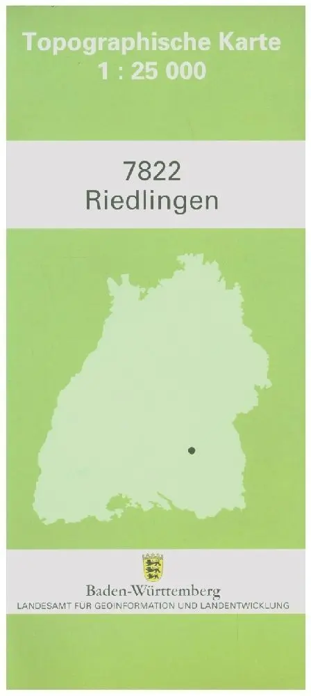 Topographische Karte Baden-Württemberg Riedlingen
