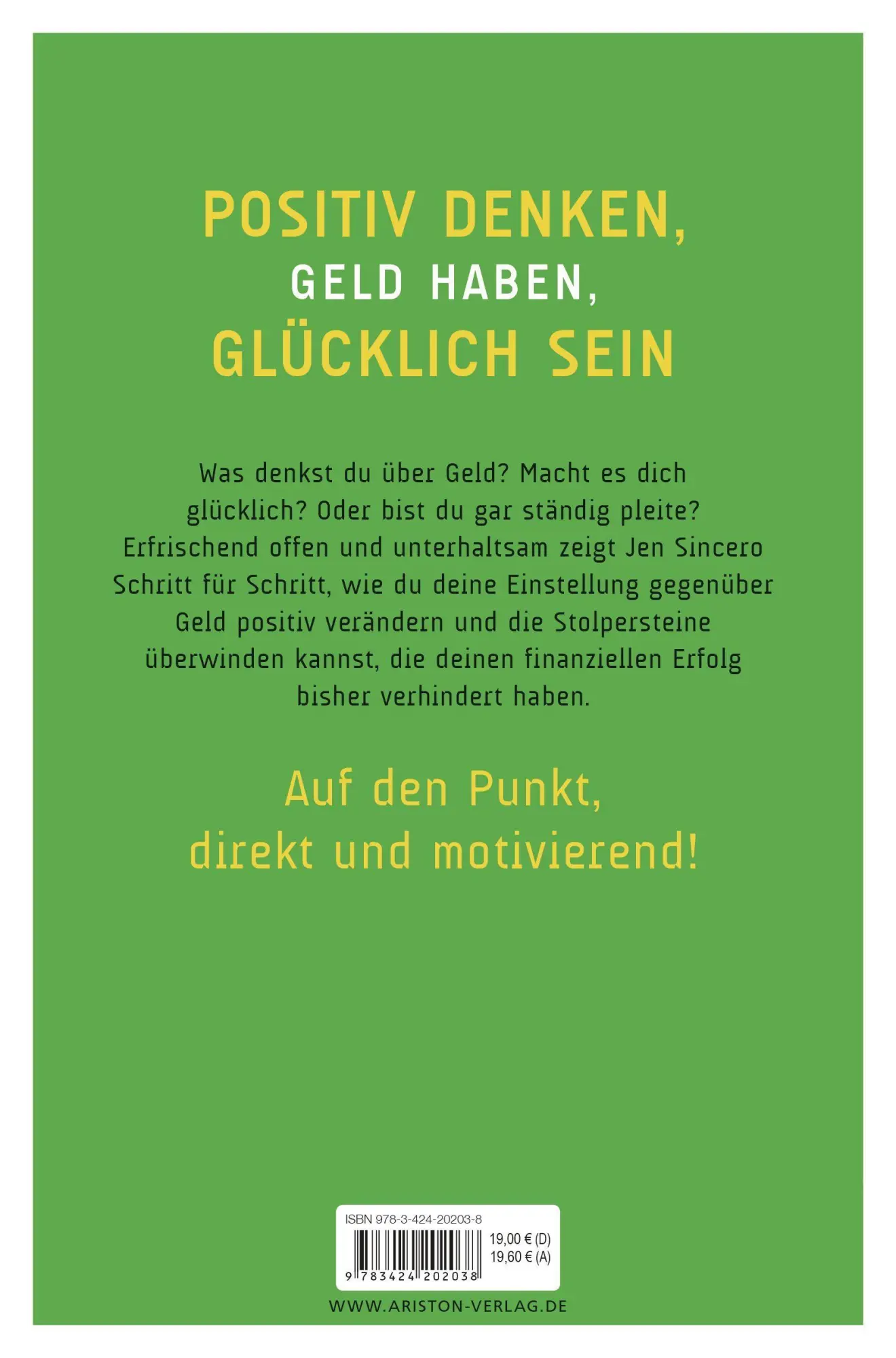 Bild: 9783424202038 | Du bist ein Geldgenie! | Jen Sincero | Taschenbuch | 288 S. | Deutsch