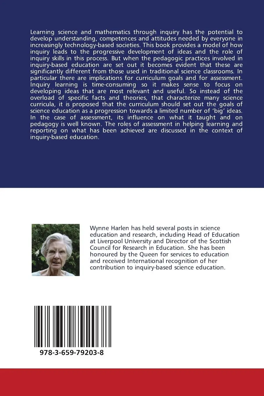 Rückseite: 9783659792038 | Inquiry-based learning in science:assessment and content implications