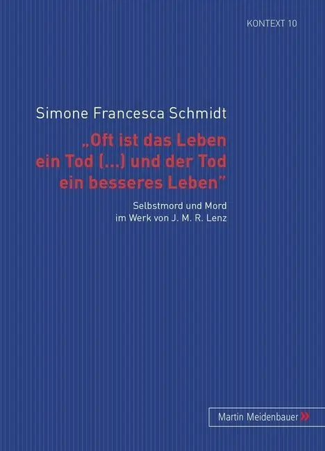 Cover: 9783899752038 | ¿Oft ist das Leben ein Tod [...] und der Tod ein besseres Leben¿