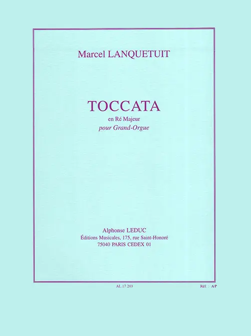 Cover: 9790046172038 | Toccate D | Lanquetuit | Buch | Alphonse Leduc | EAN 9790046172038