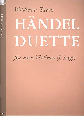 Cover: 9790204402038 | Händel-Duette für 2 Violinen (1. Lage) Spielpartitur | Händel | Buch