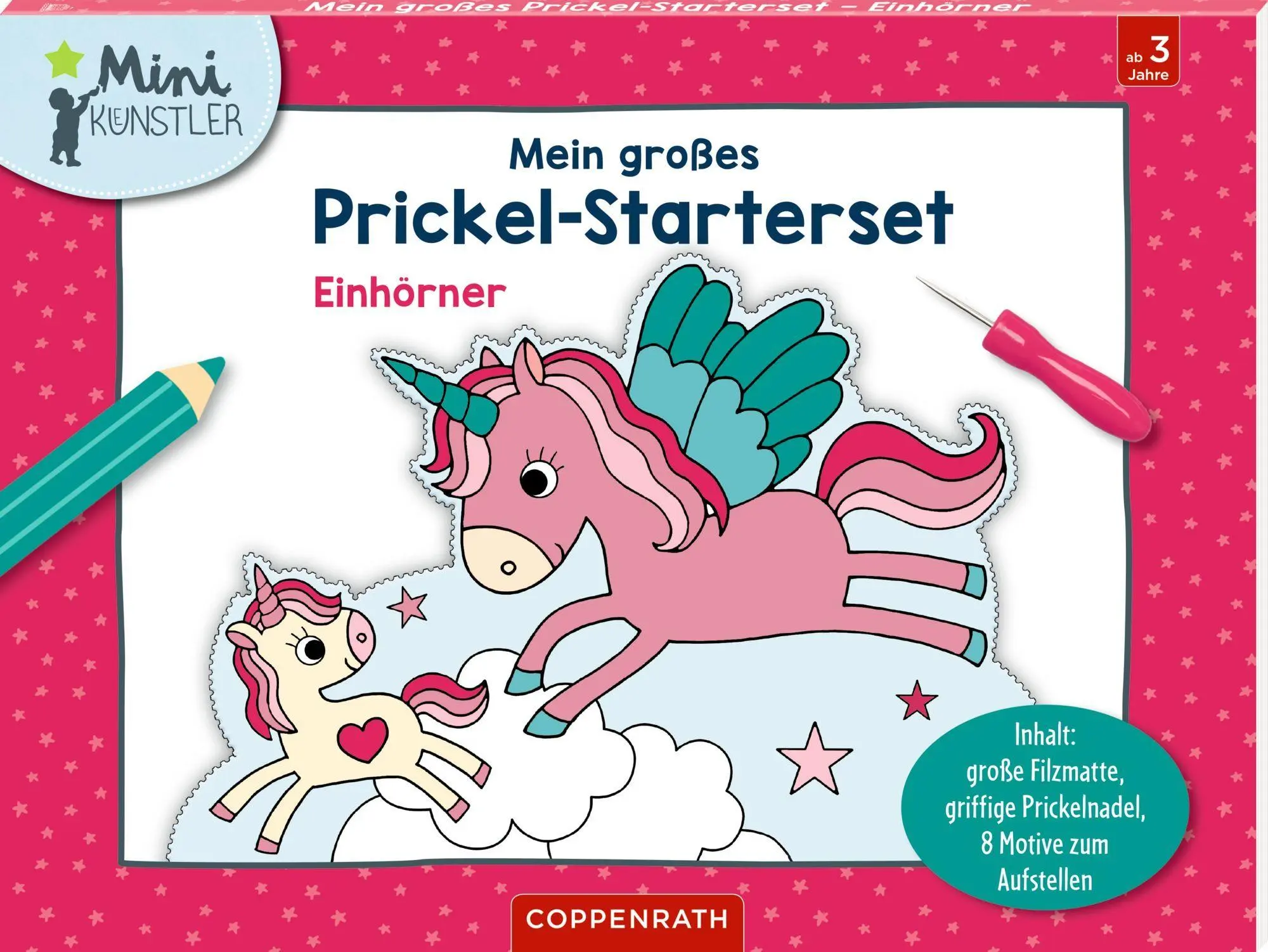 Cover: 4050003972138 | Mein großes Prickel-Starterset: Einhörner | Anita Engelen | Buch
