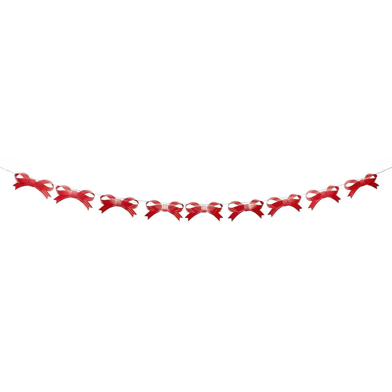 Girlande 3D Schleifen, Rot/Gold, FSC MIX