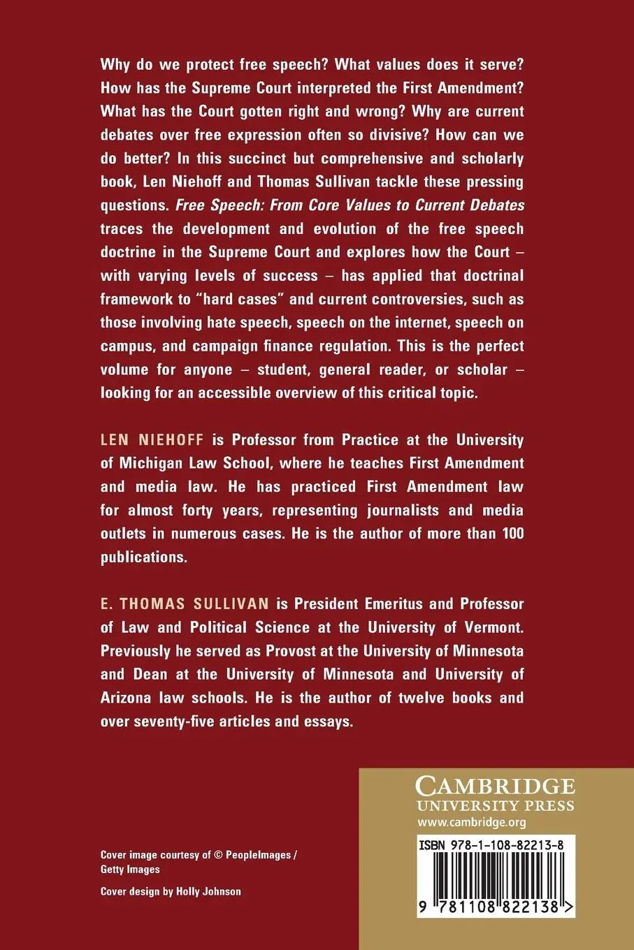 Rückseite: 9781108822138 | Free Speech | Len Niehoff (u. a.) | Taschenbuch | Englisch | 2022