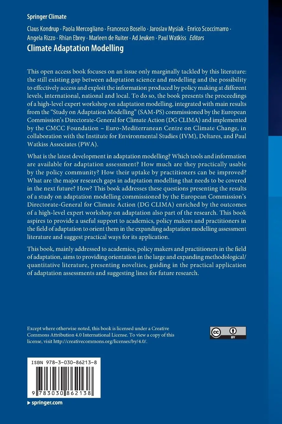 Rückseite: 9783030862138 | Climate Adaptation Modelling | Claus Kondrup (u. a.) | Taschenbuch